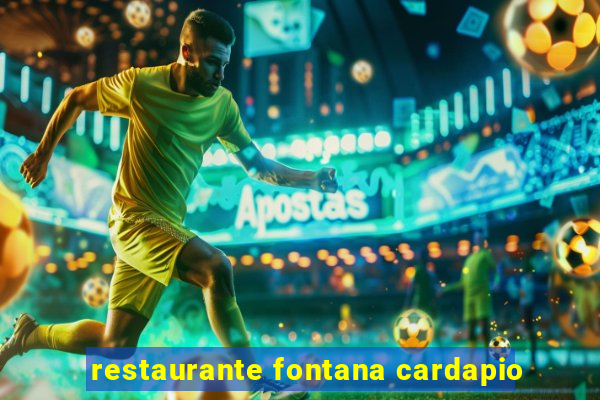 restaurante fontana cardapio